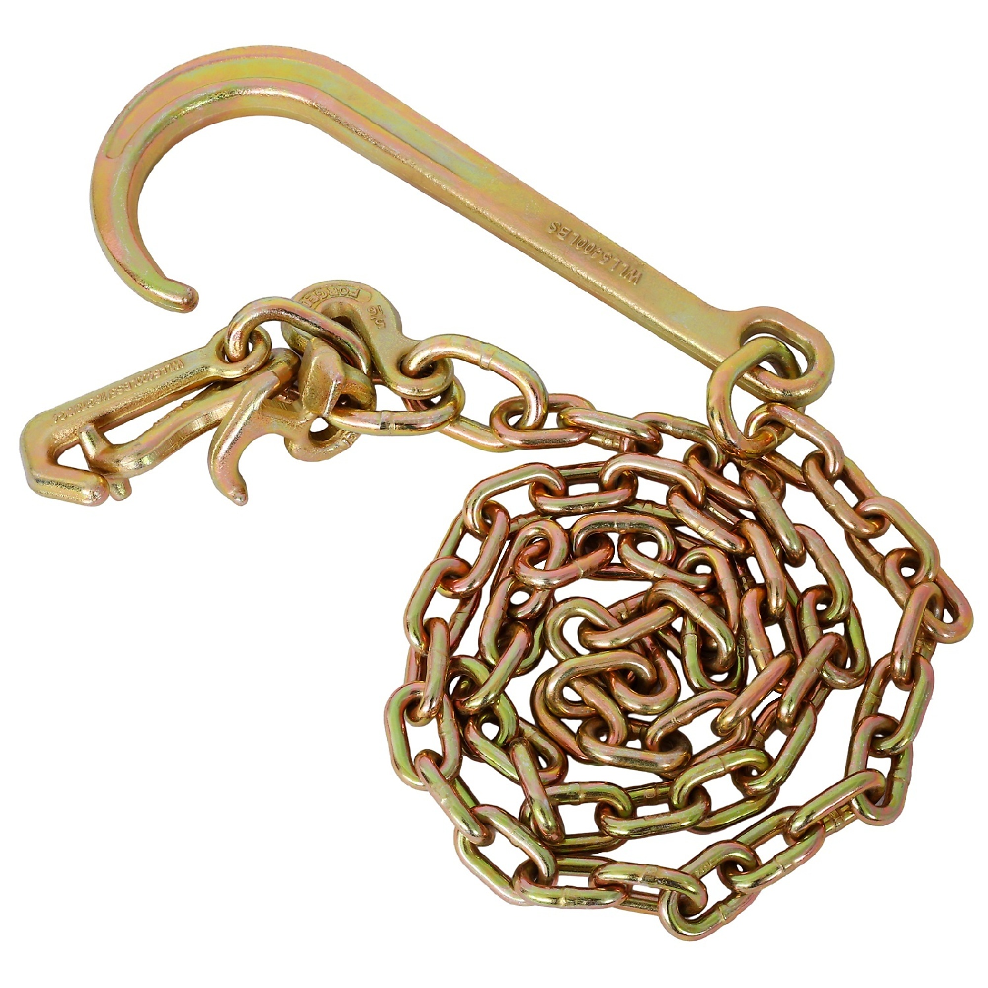 BlackTeck Towing Safety Chains with J Hooks — 15in., 4700-Lb. Capacity, Heavy Duty, Model# N2-133709